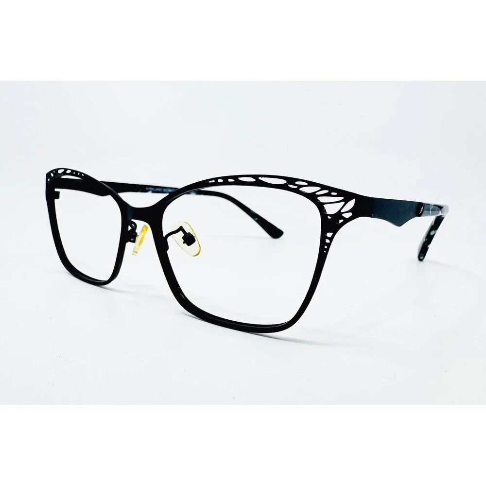 Kirkland Signature Narcisse Eyeglasses Womens Matte Black Cat Eye 54-16-140 54mm